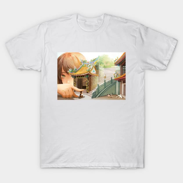 Taiwan temple T-Shirt by yunzhen_ho